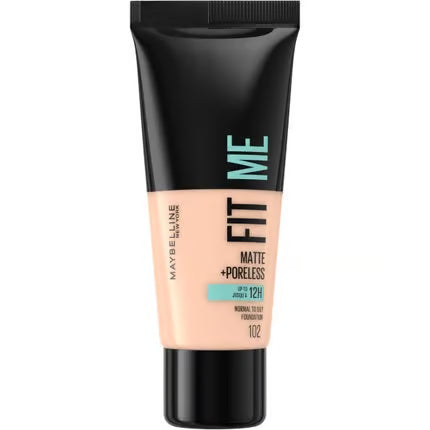 Maybelline New York Fit Me Matte & Poreless Foundation (102 Fair Ivory) – 30 ml