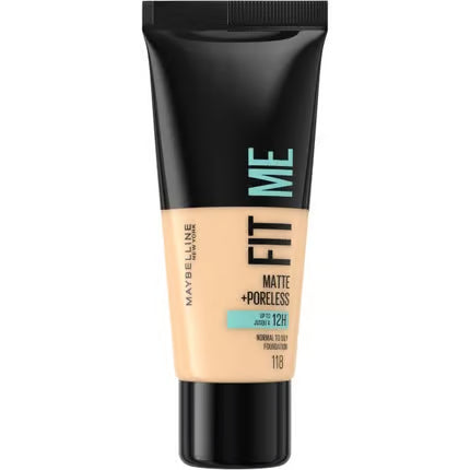 Maybelline New York Fit Me Matte & Poreless Foundation (118) – 30 ml