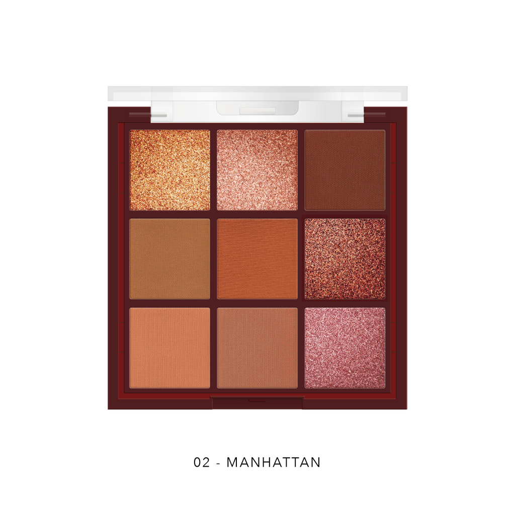 Delfy Luxury Eyeshadow Palette – 9 Högpigmenterade Skuggor