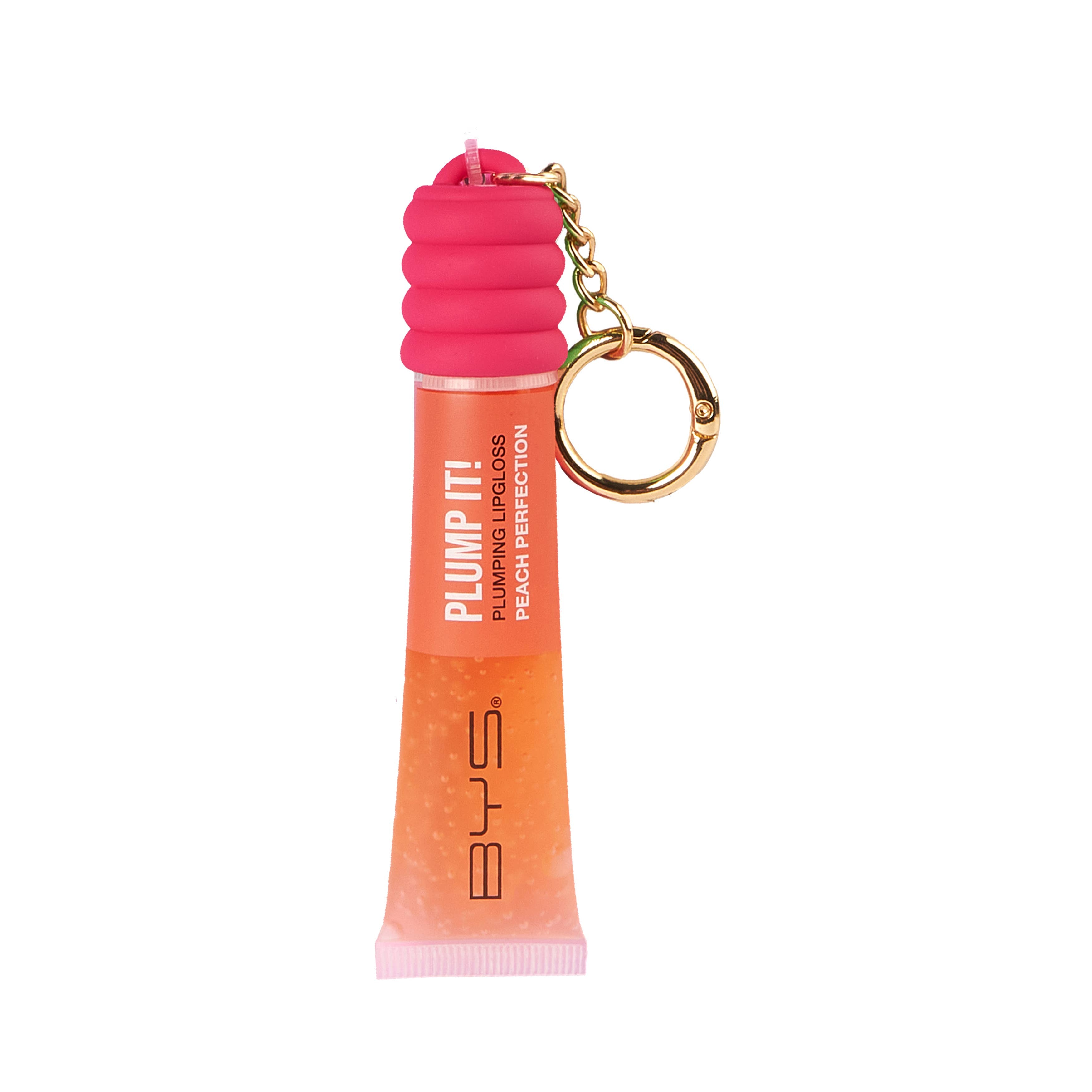 BYS Volumising Lip Gloss and Portable Key Ring Peach