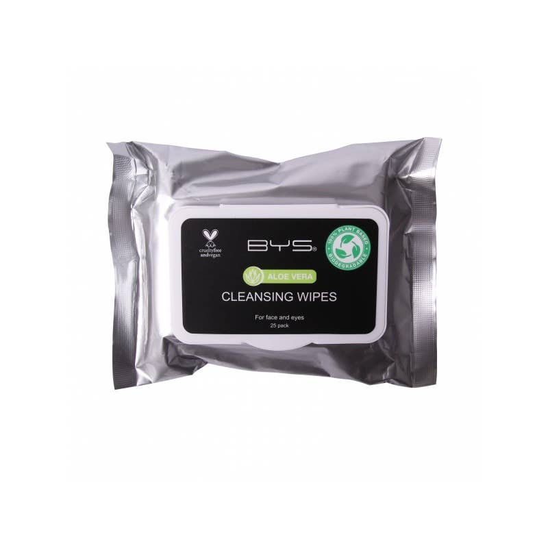 BYS Cleansing Wipes Biodegradable Aloe Vera 25 pcs