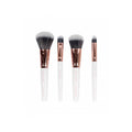 Brushwork White & Gold Travel Makeup Brush Set