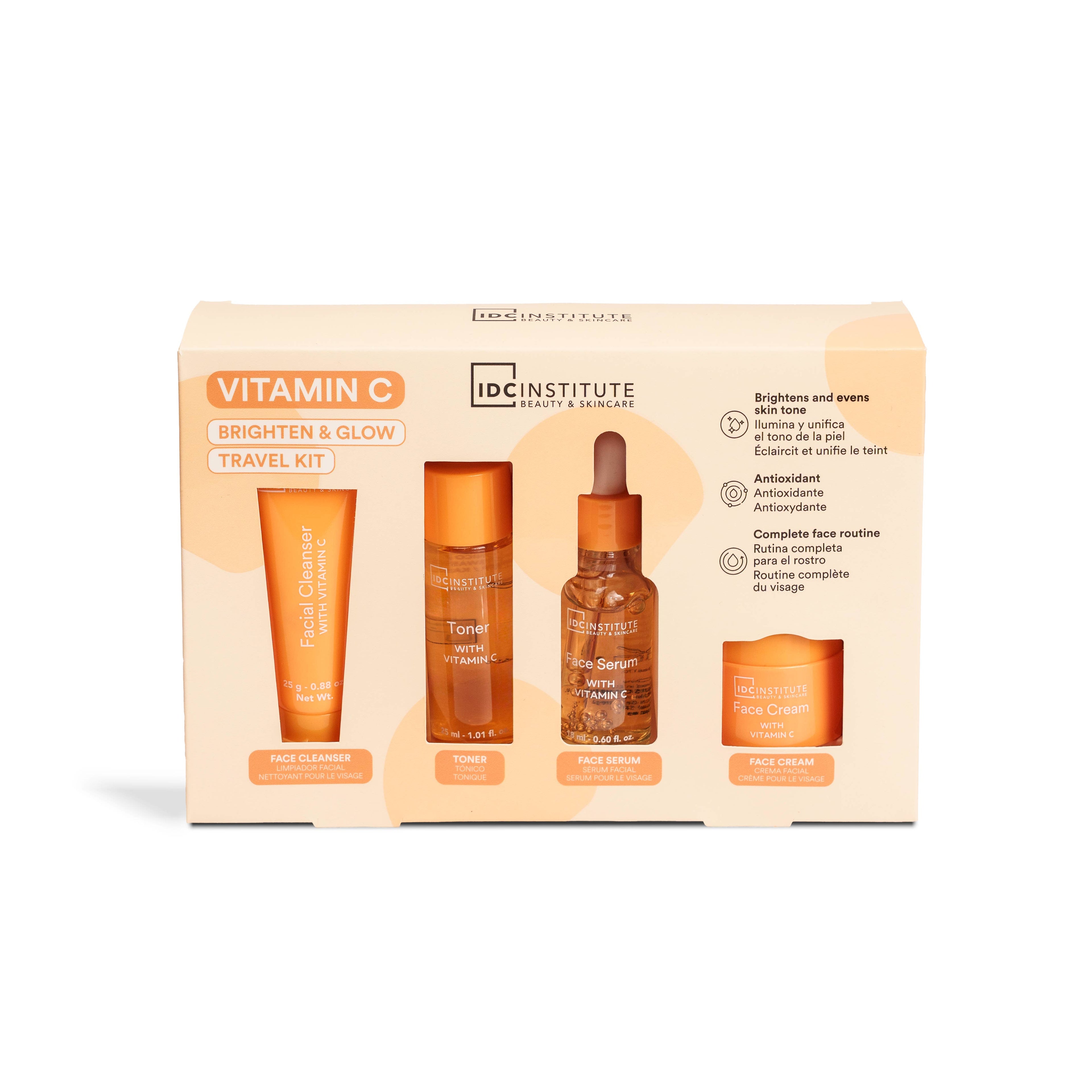IDC Institute Vitamin C Brighten & Glow Travel Kit – Resehudvårdskit