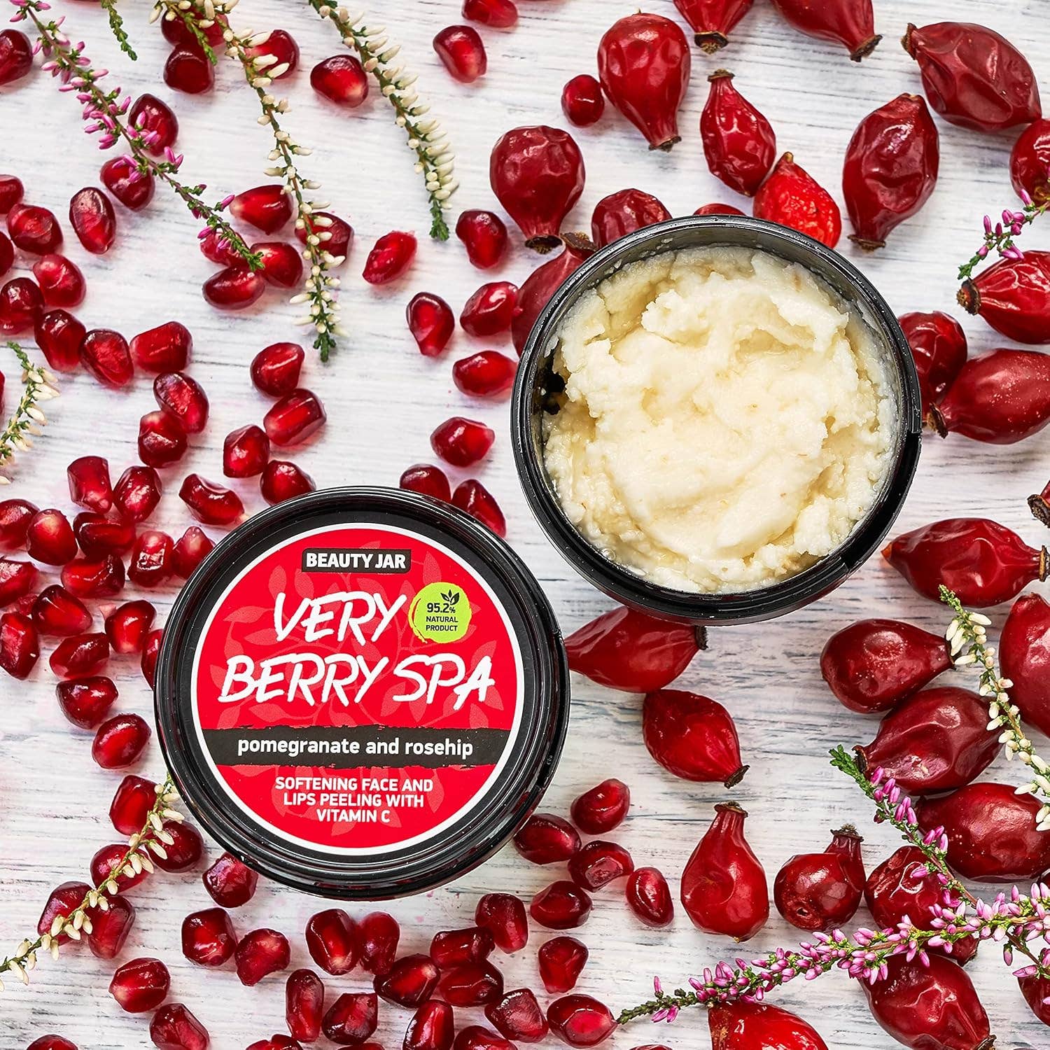 Beauty Jar Ansikts- och Läppskrubb Very Berry Spa 120 g