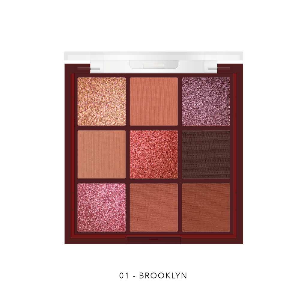Delfy Luxury Eyeshadow Palette – 9 Högpigmenterade Skuggor