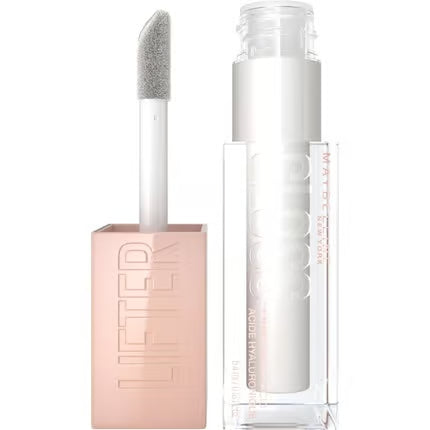 Maybelline New York Lifter Gloss (001 Pearl) – 5.4 ml Lyxigt läppglans med hyaluronsyra