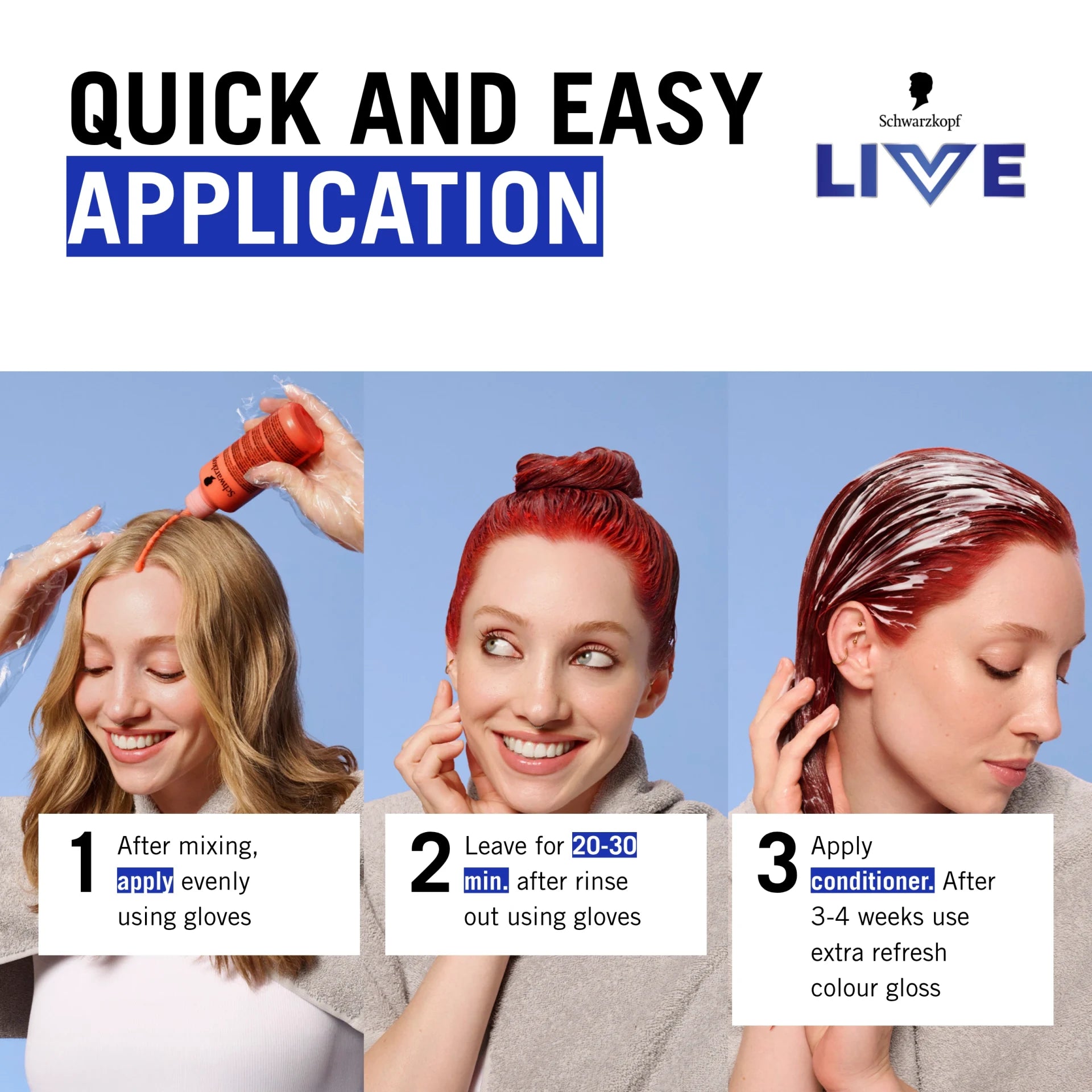 Schwarzkopf LIVE Intense Color 90 Cosmic Blue