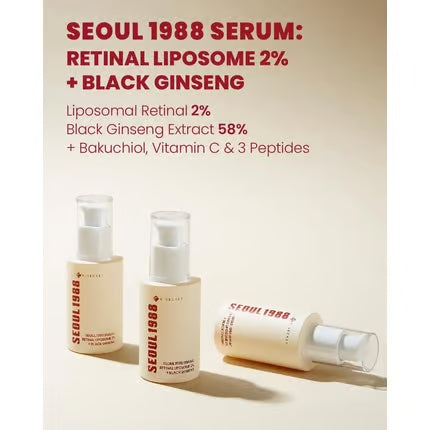 K-Secret Seoul 1988 Serum Retinal Liposome 2% + Black Ginseng (30 ml) – Anti-aging serum för maximal lyster
