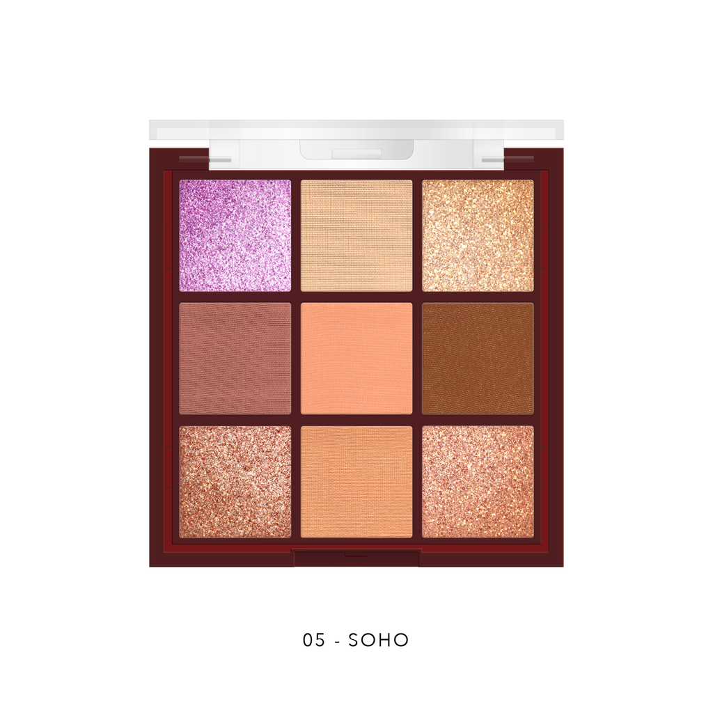 Delfy Luxury Eyeshadow Palette – 9 Högpigmenterade Skuggor
